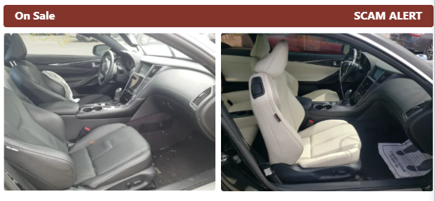 Example of cleaned vehicle listing photos after repair